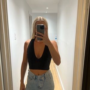 Urban outfitters black v neck tank